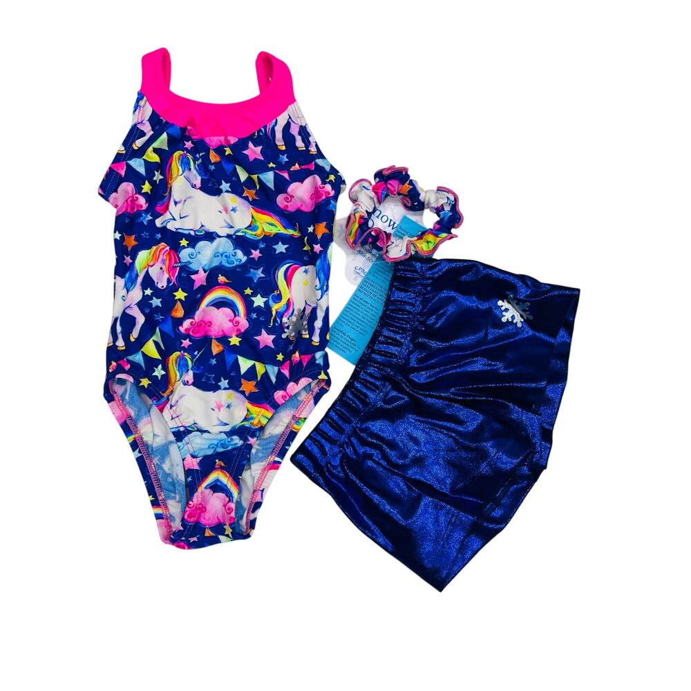NWT Snowflake Designs XS Enchanting Gymnastics Leotard